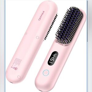 Frano Plasma Cordless Hair Straightening Brush, Perfect for On-the-Go